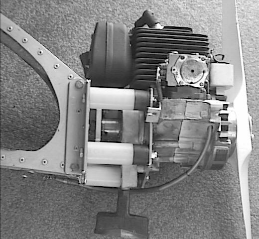 Pioneer chainsaw engine on nacelle