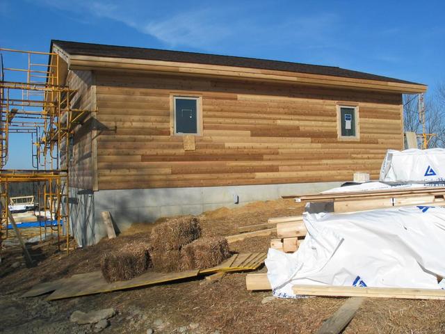 Road side garage siding