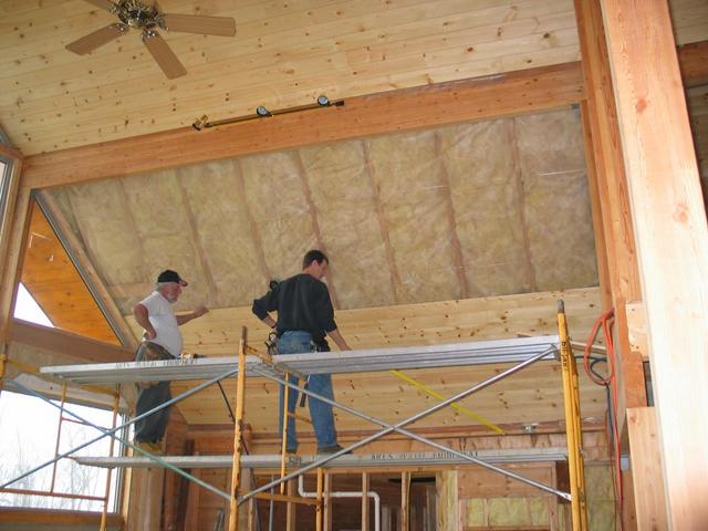 Tonge and groove yellow pine.